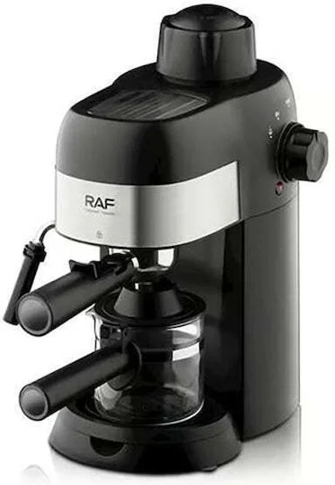 Φωτογραφία προϊόντος: Raf Μηχανή Espresso 800W Πίεσης 15bar Μαύρη R-133