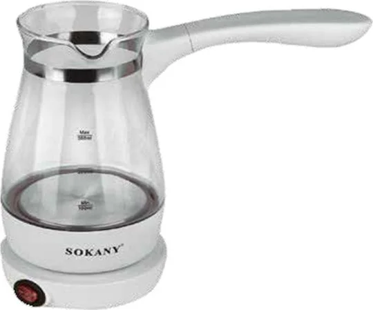 Φωτογραφία προϊόντος: Sokany SK-607 Ηλεκτρικό Μπρίκι 600W με Χωρητικότητα 270ml Λευκό
