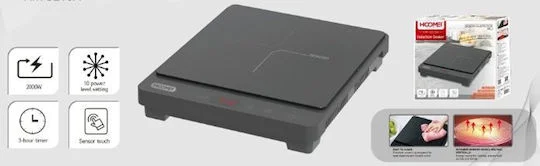 Φωτογραφία προϊόντος: Hoomei HM-5210A Επιτραπέζια Εστία Κεραμική Μονή Μαύρη