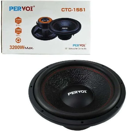 Φωτογραφία προϊόντος: Pervoi Subwoofer Αυτοκινήτου 15″ Horn 3200W 75OZ PERVOI CTC-1551 - Active subwoofer