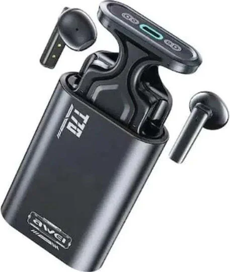 Φωτογραφία προϊόντος: Awei T70 Earbud Bluetooth Handsfree Ακουστικά με Αντοχή στον Ιδρώτα και Θήκη Φόρτισης Μαύρα