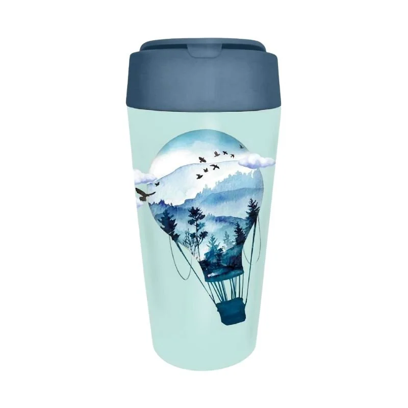 Φωτογραφία προϊόντος: Κούπα Μπαμπού Chic Mic Bioloco Plant Air Balloon 420ml Πολύχρωμη BPD116