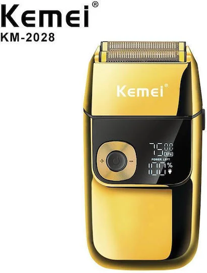 Φωτογραφία προϊόντος: Kemei KM-2028 Gold Ξυριστική Μηχανή Προσώπου Επαναφορτιζόμενη