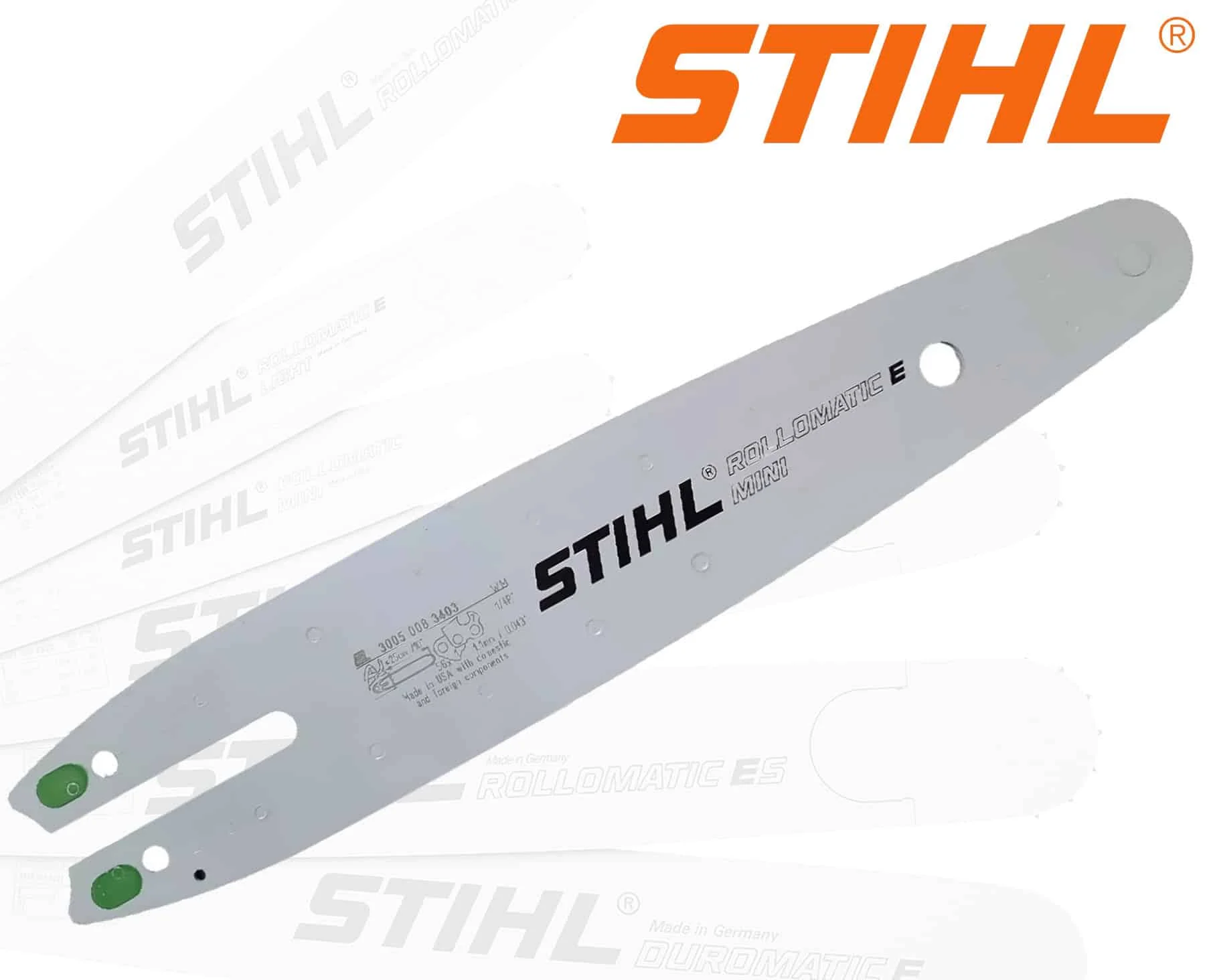 Φωτογραφία προϊόντος: OEM Λάμα Αλυσοπρίονου STIHL 25cm Βήμα 1/4" 1,1mm 56 Οδηγοί