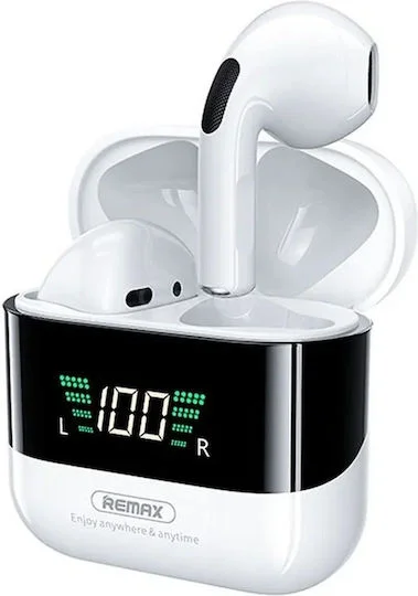 Φωτογραφία προϊόντος: Remax TWS-10 Plus Earbud Bluetooth Handsfree Ακουστικά με Θήκη Φόρτισης Λευκά