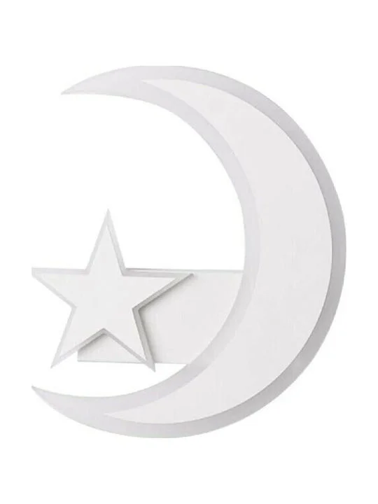 Φωτογραφία προϊόντος: Universo Μοντέρνο Φωτιστικό Τοίχου με Ενσωματωμένο LED και Ψυχρό Λευκό Φως σε Λευκό Χρώμα