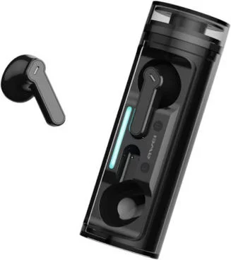 Φωτογραφία προϊόντος: Awei T77 Earbud Bluetooth Handsfree Ακουστικά με Θήκη Φόρτισης Μαύρα