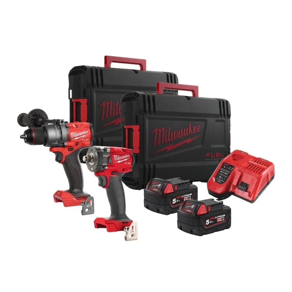 Φωτογραφία προϊόντος: Milwaukee ΣΕΤ Μ18 FUEL M18 FPPB3-502X ΚΡΟΥΣΤΙΚΟ ΔΡΑΠΑΝΟΚΑΤΣΑΒΙΔΟ + ΜΠΟΥΛΟΝΟΚΛΕΙΔΟ 1/2"