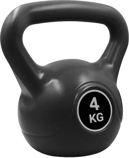 Φωτογραφία προϊόντος: Factory Kettlebell από PVC 4kg Μαύρο