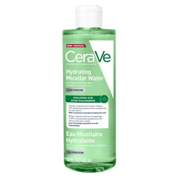 Φωτογραφία προϊόντος: CERAVE Hydrating Micellar Water Νερό Καθαρισμού & Ντεμακιγιάζ με 24ωρη Ενυδάτωση & Υαλουρονικό Οξύ 400ML