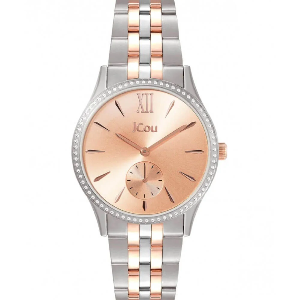 Φωτογραφία προϊόντος: Jcou Watches Jcou Estelle, Women's Watch, Silver / Rose Gold Stainless Steel Bracelet JU19035-1