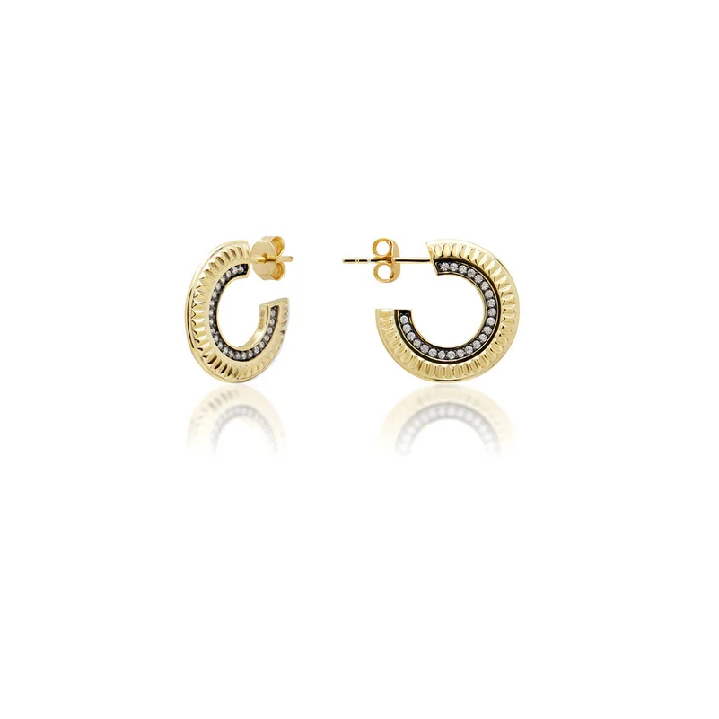 Φωτογραφία προϊόντος: Jcou Watches JCou Queen's Earrings, Ασημένια 925° Σκουλαρίκια, Επιχρυσωμένα JW903G4-01