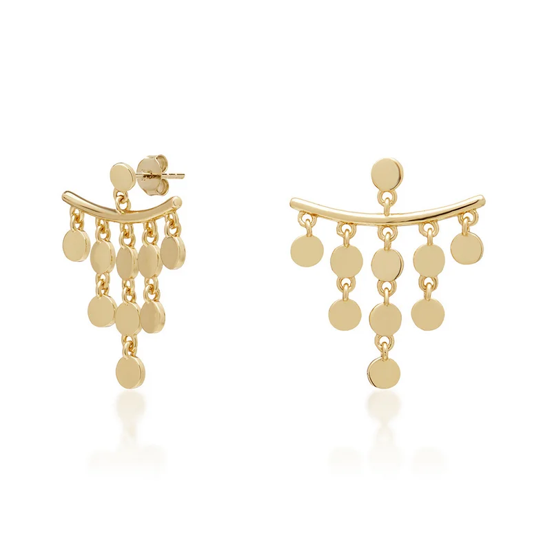 Φωτογραφία προϊόντος: Jcou Watches JCou Coins Earrings, Ασημένια 925°Σκουλαρίκια, Επιχρυσωμένα JW905G4-03