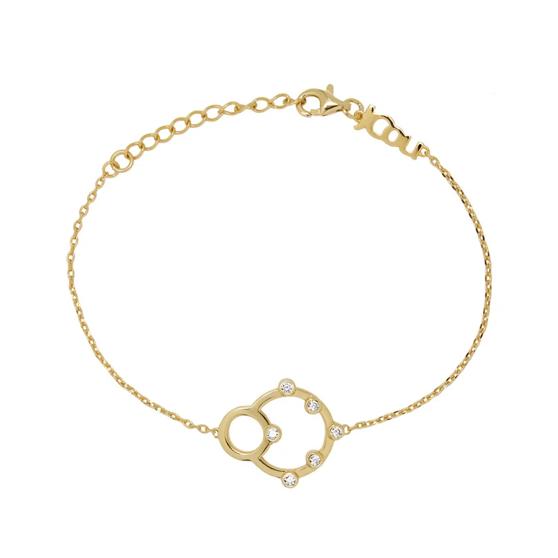 Φωτογραφία προϊόντος: Jcou Watches JCou Round Minimal Bracelet, Ασημένιο 925° Επιχρυσωμένο Βραχιόλι, JW906G2-01
