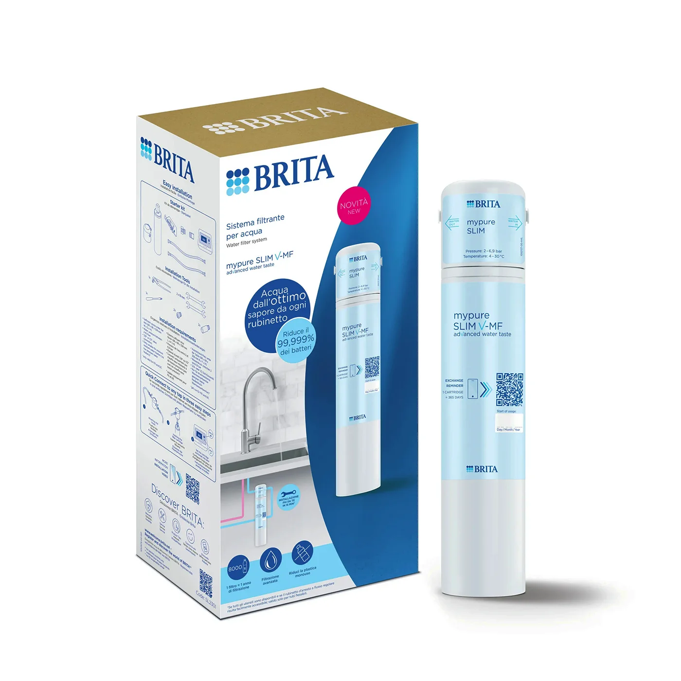 Φωτογραφία προϊόντος: Φίλτρο Κάτω Πάγκου Brita mypure-Slim V-MF 0,5μm