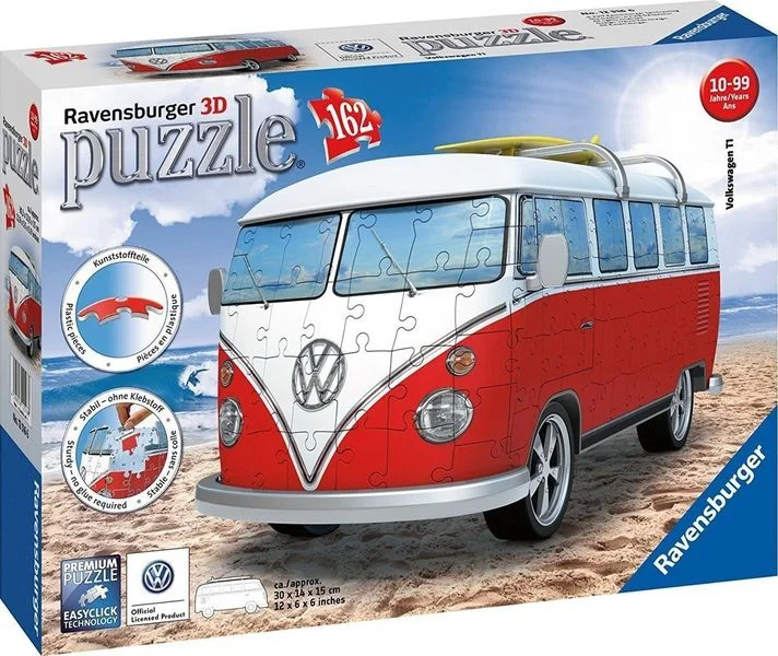 Φωτογραφία προϊόντος: Volkswagen T1 Ravensburger Puzzle 3D 125166