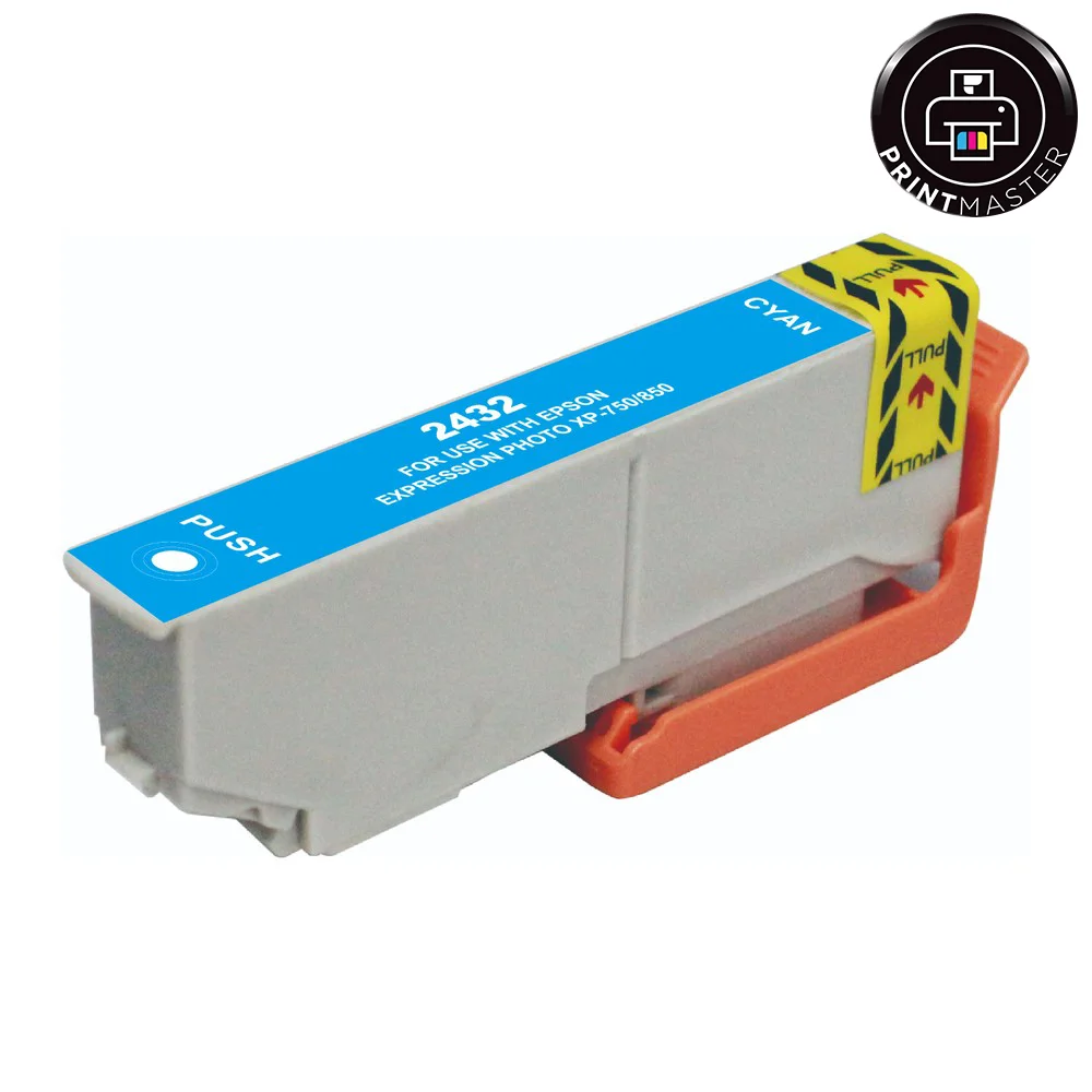 Φωτογραφία προϊόντος: Συμβατό μελάνι Epson T2432 (C13T24324010) (Cyan)