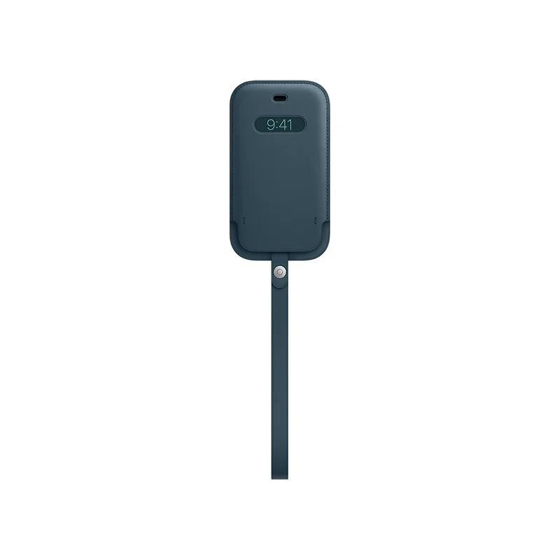 Φωτογραφία προϊόντος: Apple Θήκη για iPhone 12 mini Leather Sleeve with MagSafe Baltic Blue (MHMQ3ZM/A)