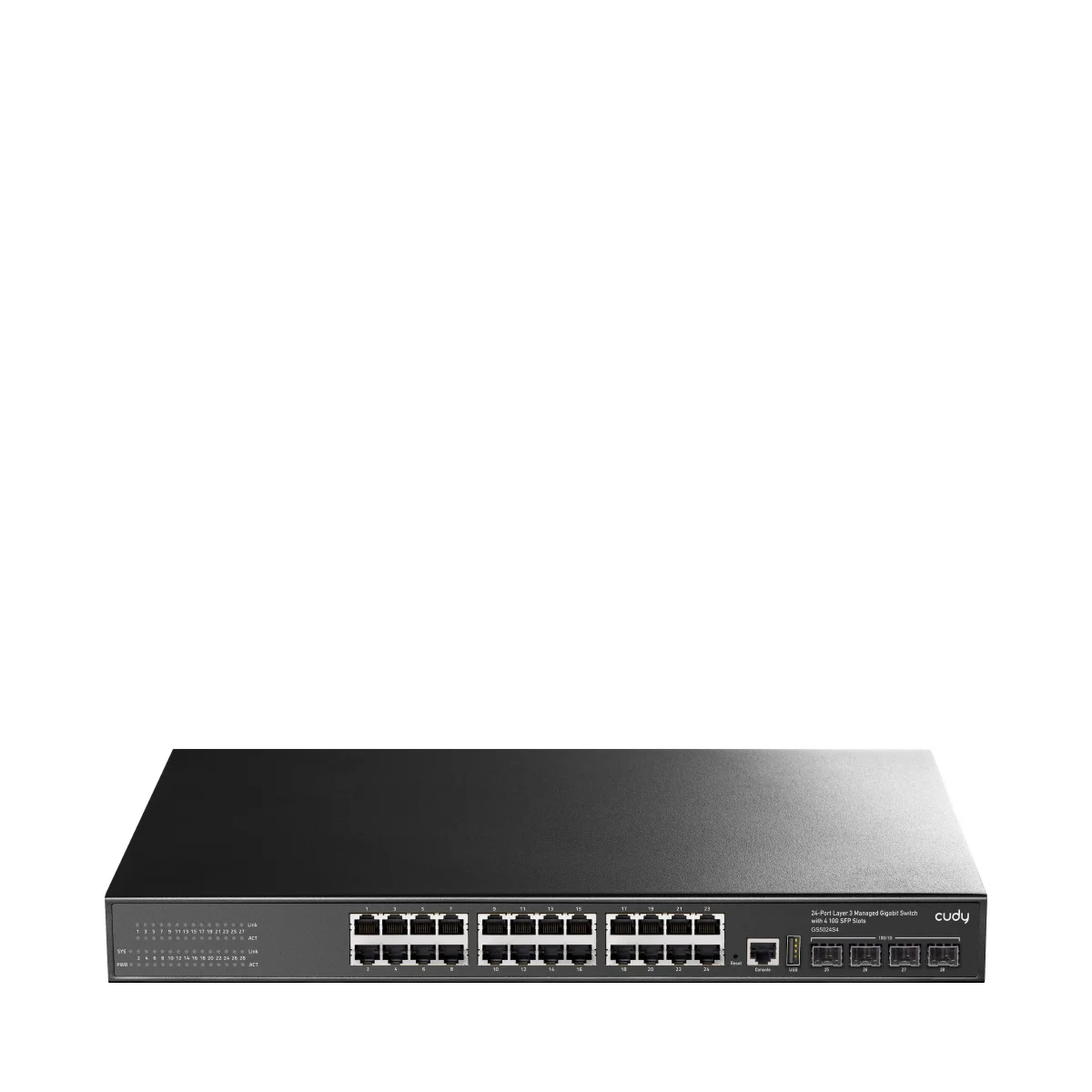 Φωτογραφία προϊόντος: CUDY Switch GS5024S4 24-GbE 4-SFP+ L3 Managed Gigabit