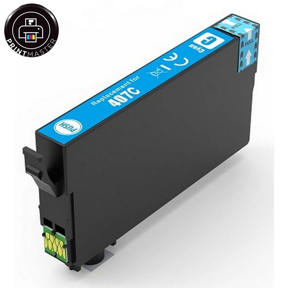 Φωτογραφία προϊόντος: Συμβατό μελάνι Epson Cyan 407XL (C13T07U240)