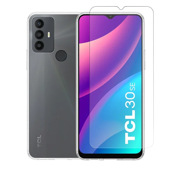 Φωτογραφία προϊόντος: Vivid Set TPU Case + Tempered Glass TCL 30SE/306 Transparent