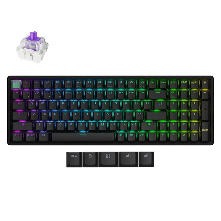 Φωτογραφία προϊόντος: Keychron K4 HE (K4H-J1) Shine-Through Wireless Magnetic Hall Effect RGB Keyboard 96% US Layout