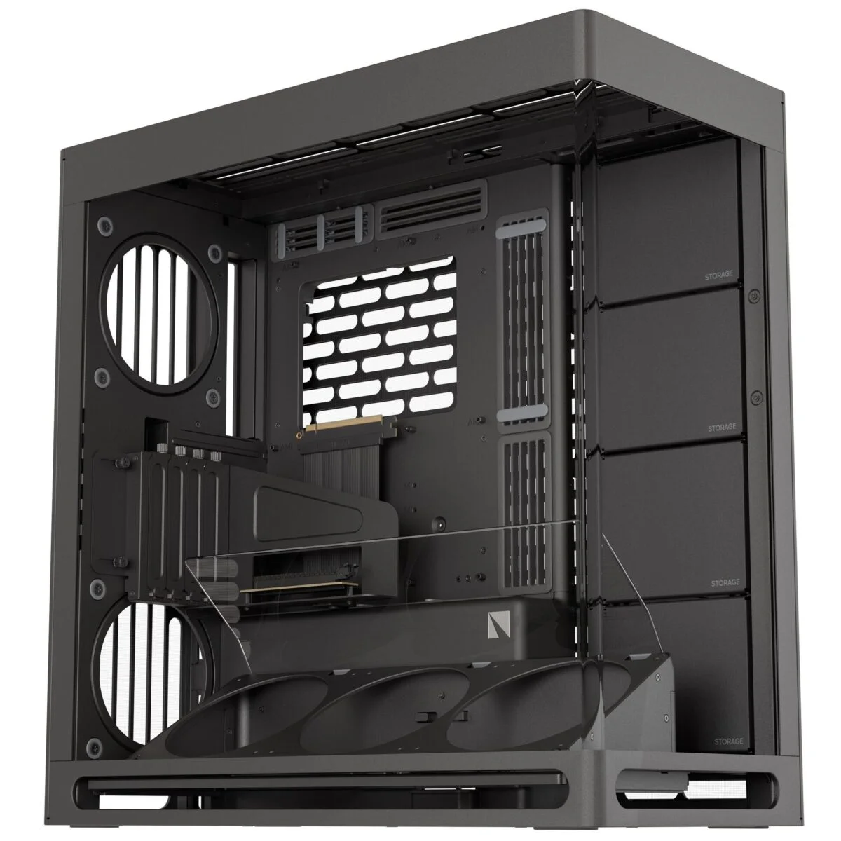Φωτογραφία προϊόντος: Pro GamersWare HAVN HS 420 VGPU black Premium Midi Tower Case - with vertical GPU support