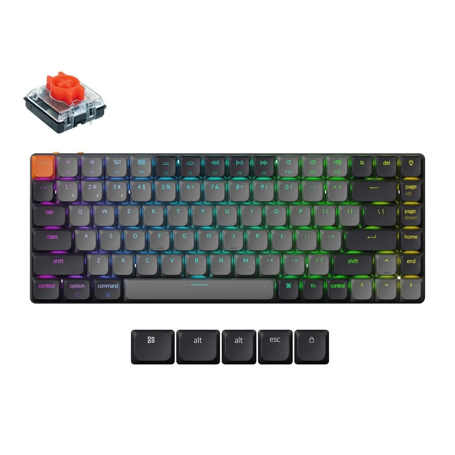 Φωτογραφία προϊόντος: Keychron K3 V3 (K3X-B1) QMK Wireless Mechanical Keyboard Red Switch RGB 75% US Layout