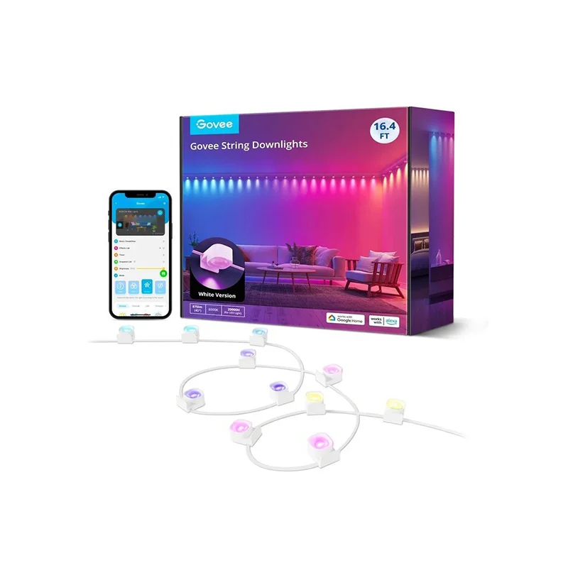 Φωτογραφία προϊόντος: Govee Smart RGBIC STRING DOWNLIGHTS LED Wi-Fi 5m (H608A)
