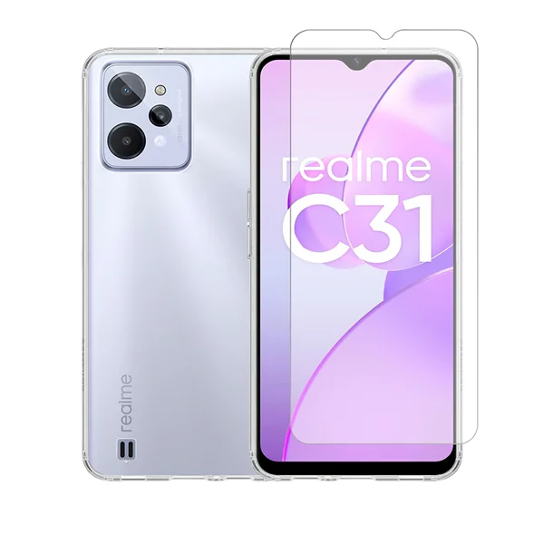 Φωτογραφία προϊόντος: Vivid Set TPU Case + Tempered Glass Realme C31 Transparent