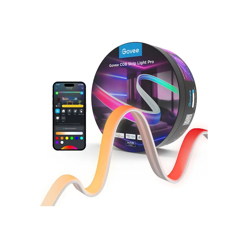 Φωτογραφία προϊόντος: Govee Smart COB LED Strip Light Pro - Neon Coating Cuttable - 3m (H61E5)