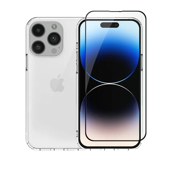 Φωτογραφία προϊόντος: Vivid Set TPU Case + Full Face Tempered Glass Apple iPhone 14 Pro Max Black