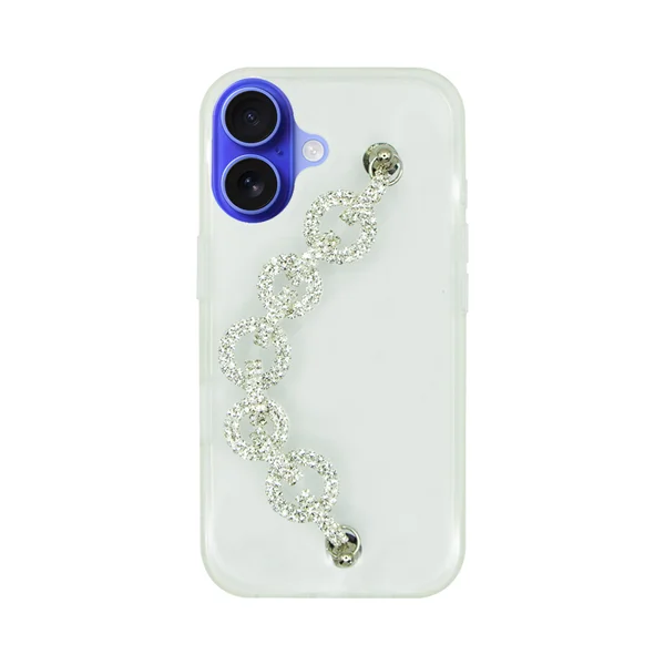 Φωτογραφία προϊόντος: Vivid Clear Case with Rhinestone Glitter Chain Apple iPhone 16
