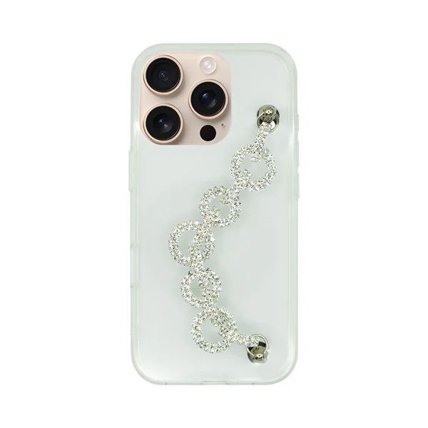 Φωτογραφία προϊόντος: Vivid Clear Case with Rhinestone Glitter Chain Apple iPhone 16 Pro