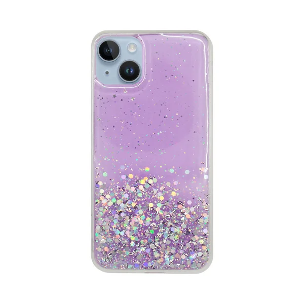 Φωτογραφία προϊόντος: Vivid Liquid Glitter Case Apple iPhone 15 Plus Purple/Multicolor