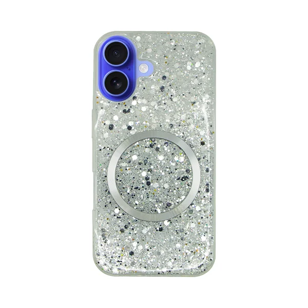 Φωτογραφία προϊόντος: Vivid Magsafe Glitter Case Apple iPhone 16 Silver