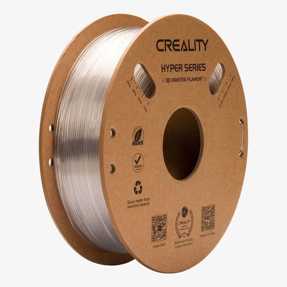 Φωτογραφία προϊόντος: Creality Hyper-PETG Transparent 3D Printer Filament, fast print, chemical sunlight resist. 1kg 1.75