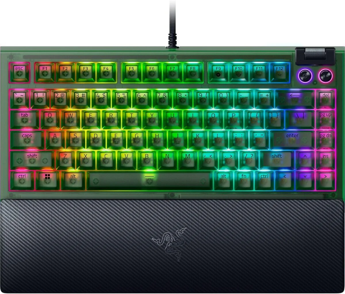 Φωτογραφία προϊόντος: Razer BLACKWIDOW V4 75% Phantom Ed. - Mechanical - RGB - Hot-Swappable - Orange Tactile Switches