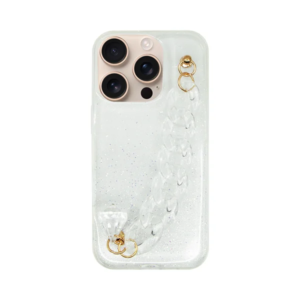 Φωτογραφία προϊόντος: Vivid Clear Shine Case with Chain Hand Strap Apple iPhone 16 Pro