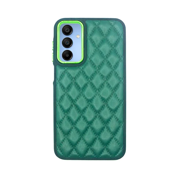 Φωτογραφία προϊόντος: Vivid Diamond Shape PU Leather Case Samsung Galaxy A15 4G/5G Green