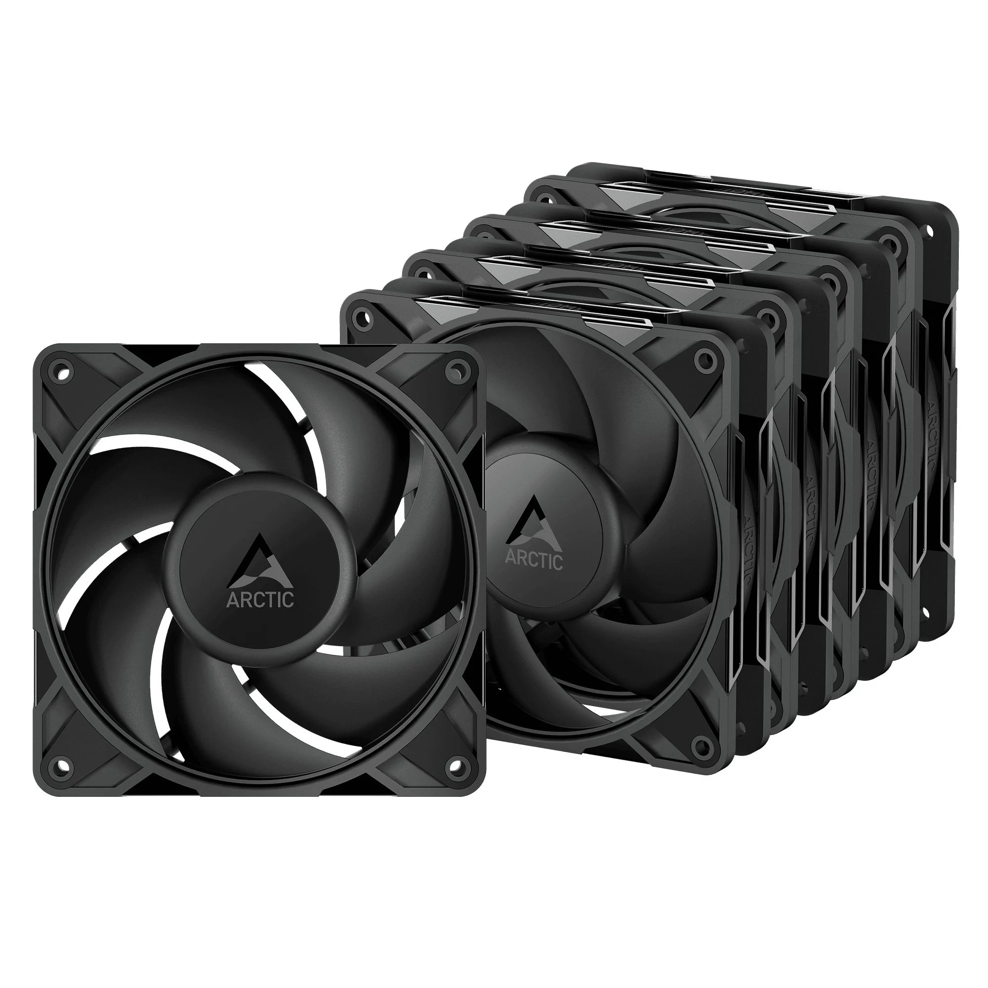 Φωτογραφία προϊόντος: Arctic P12 Pro PST - 5 Pack - Black 120mm 3000 RPM PWM case fan
