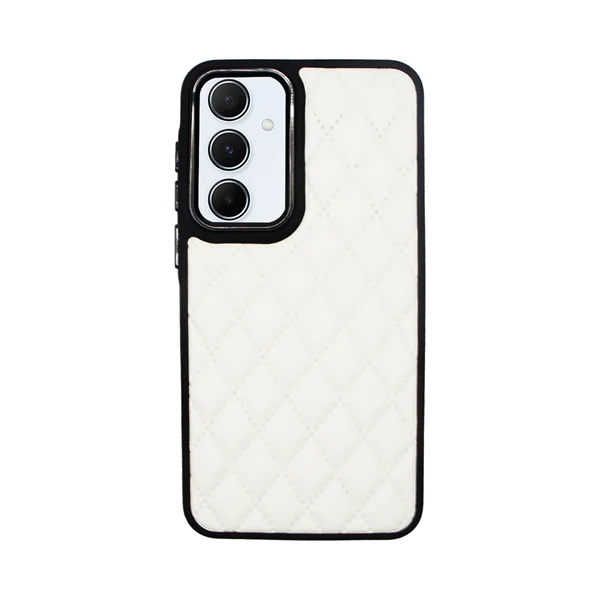 Φωτογραφία προϊόντος: Vivid Diamond Shape PU Leather Case Samsung Galaxy A55 5G White