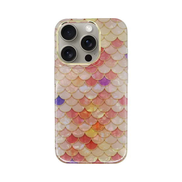 Φωτογραφία προϊόντος: Vivid Mermaid Scale Silicone Case Apple iphone 15 Pro Max Pink