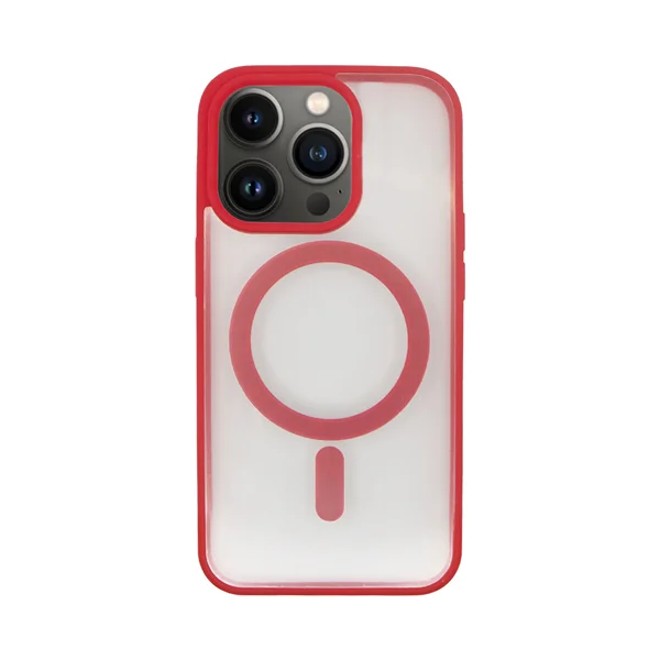 Φωτογραφία προϊόντος: Vivid Magsafe Silicone Case Apple iPhone 13 Pro Transparent/Red