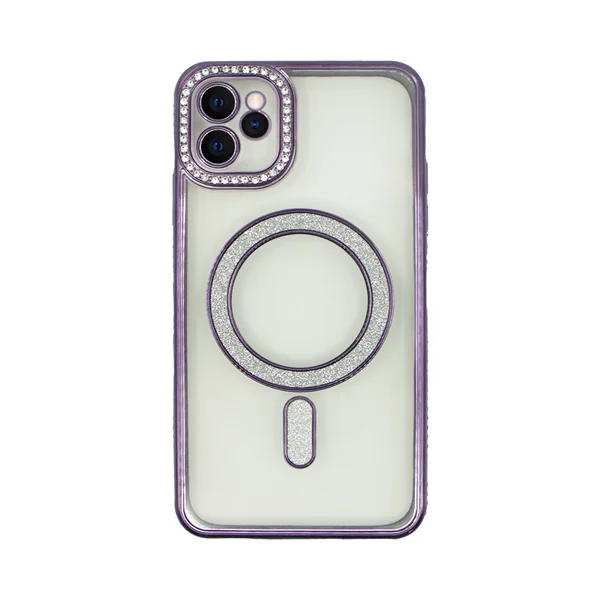 Φωτογραφία προϊόντος: Vivid Magsafe Strass and Glitter Case Apple iPhone 14 Pro Purple