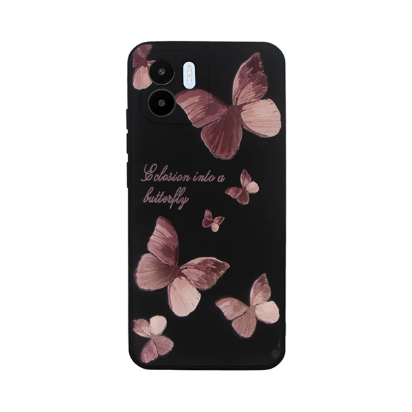 Φωτογραφία προϊόντος: Vivid Silicone Case Redmi A2 Butterfly Black/Pink