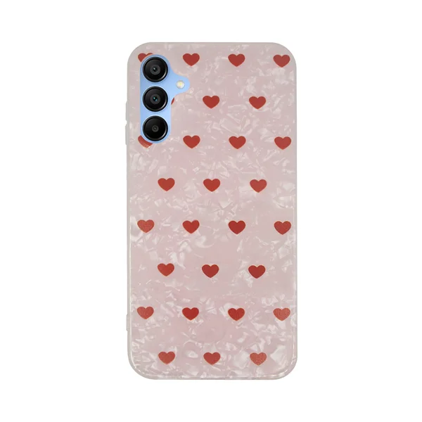 Φωτογραφία προϊόντος: Vivid Heart Glitter Case Samsung Galaxy A15 4G/5G Clear/Red