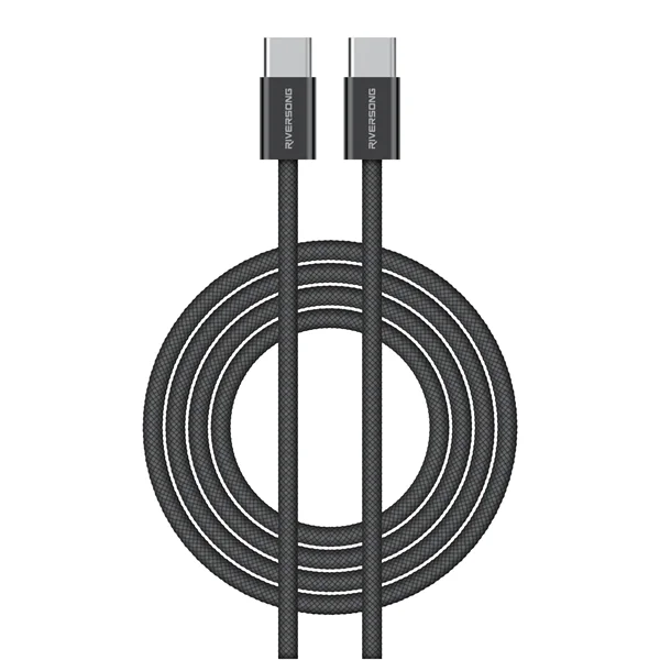 Φωτογραφία προϊόντος: Riversong Cable Type-C to Type-C 60W Lotus 10 2m Black