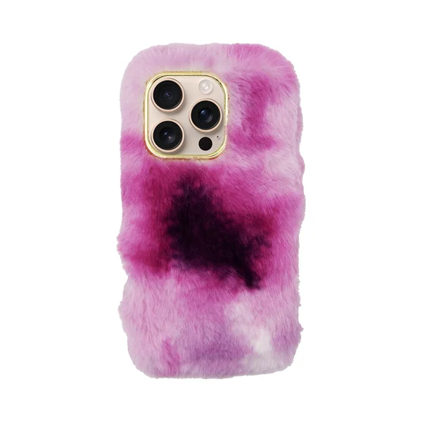 Φωτογραφία προϊόντος: Vivid Fluffy Plush Case Apple iPhone 16 Pro Pink