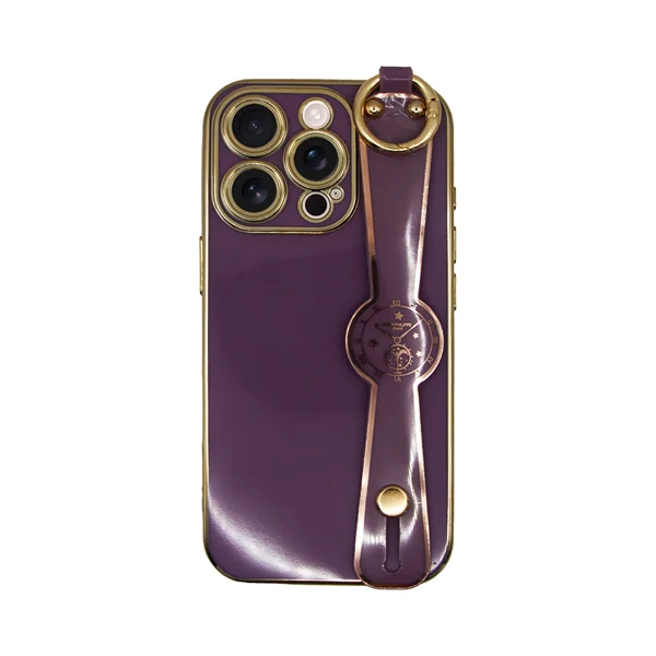 Φωτογραφία προϊόντος: Vivid Silicone Case Wrist Strap Holder Apple iPhone 16 Pro Purple